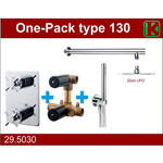 Wiesbaden one-pack inbouwthermostaatset type 130 CHR (20cm ufo) Wiesbaden Wiesbaden one-pack inbouwthermostaatset type 130 CHR (20cm ufo)