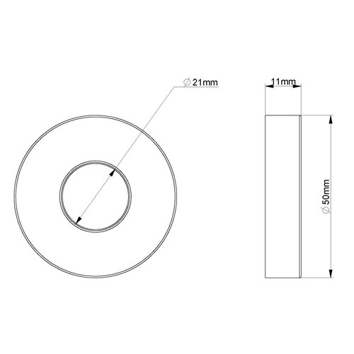 Wiesbaden Caral rozet voor douchearm met muurbevestiging | Geborsteld messing Wiesbaden Wiesbaden Caral rozet voor douchearm met muurbevestiging | Geborsteld messing