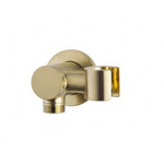 Wiesbaden Wandaansluitbocht met kantelbare handdouchehouder rond 1/2" | Geborsteld messing Wiesbaden Wiesbaden Wandaansluitbocht met kantelbare handdouchehouder rond 1/2" | Geborsteld messing