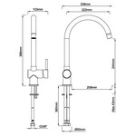 Wiesbaden Caral keukenmengkraan | Geborsteld koper Wiesbaden Wiesbaden Caral keukenmengkraan | Geborsteld koper