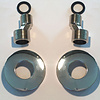 Xellanz Rio set S-koppelingen met rozet voor 15cm 1/2''x3/4'' chroom