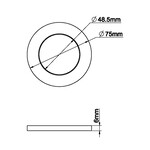 Wiesbaden Wiesbaden rozet 75mm T.B.V. kraangedeelte 29.7151 | Gunmetal