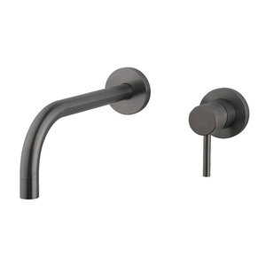 Wiesbaden Wiesbaden Slim Twenty eenhendel wastafel-afbouwdeel | Gunmetal Wiesbaden Slim Twenty eenhendel wastafel-afbouwdeel | Gunmetal