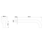 Wiesbaden inbouw-uitloop rond 25cm 1/2'' | Gunmetal Wiesbaden Wiesbaden inbouw-uitloop rond 25cm 1/2'' | Gunmetal