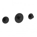 Wiesbaden Dreams afbouwdeel thermostatische douchekraan met 2 stopkranen | Mat zwart Wiesbaden Wiesbaden Dreams afbouwdeel thermostatische douchekraan met 2 stopkranen | Mat zwart