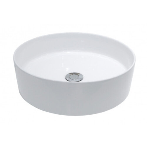 Wiesbaden Link waskom rond 40x12cm keramiek | Mat wit Wiesbaden Wiesbaden Link waskom rond 40x12cm keramiek | Mat wit