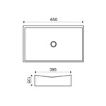Wiesbaden Slide opzetwastafel 65,5 x 39,5 x 13,5cm | Glans wit Wiesbaden Wiesbaden Slide opzetwastafel 65,5 x 39,5 x 13,5cm | Glans wit