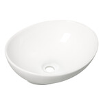 Wiesbaden Barco waskom ovaal 40 x 33 x 14,5cm keramiek | Glans wit Wiesbaden Wiesbaden Barco waskom ovaal 40 x 33 x 14,5cm keramiek | Glans wit