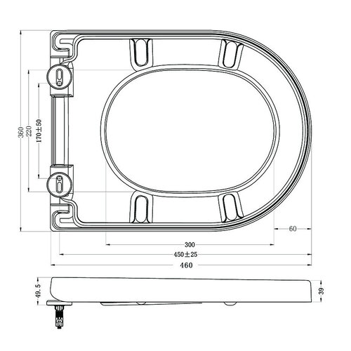 Wiesbaden Wiesbaden Vesta toiletzitting softclose en quick release | Glans wit