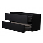 Wiesbaden Marmaris losse onderkast met 2 laden 1 uitsparing | Mat zwart | 120cm Wiesbaden Wiesbaden Marmaris losse onderkast met 2 laden 1 uitsparing | Mat zwart | 120cm