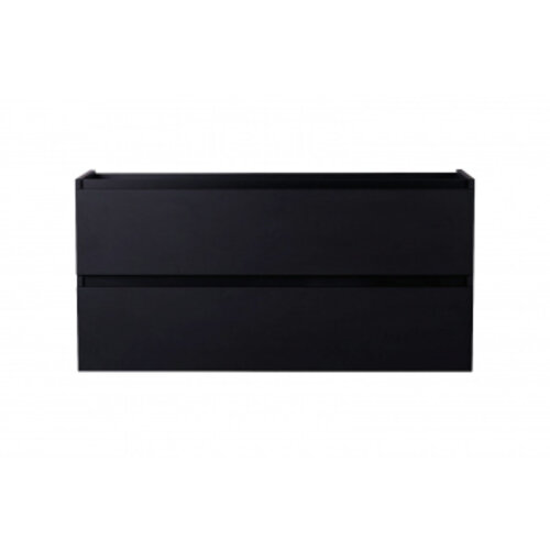 Wiesbaden Marmaris losse onderkast met 2 laden 1 uitsparing | Mat zwart | 120cm Wiesbaden Wiesbaden Marmaris losse onderkast met 2 laden 1 uitsparing | Mat zwart | 120cm