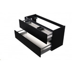 Wiesbaden Marmaris losse onderkast met 2 laden 1 uitsparing | Mat zwart | 120cm Wiesbaden Wiesbaden Marmaris losse onderkast met 2 laden 1 uitsparing | Mat zwart | 120cm