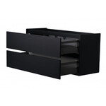Wiesbaden Marmaris losse onderkast met 2 laden 2 uitsparingen | Mat zwart | 120cm Wiesbaden Wiesbaden Marmaris losse onderkast met 2 laden 2 uitsparingen | Mat zwart | 120cm