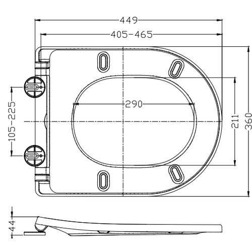 Wiesbaden Shade slim toiletzitting softclose en quick release | Mat grijs Wiesbaden Wiesbaden Shade slim toiletzitting softclose en quick release | Mat grijs