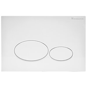 Wiesbaden Wiesbaden X32 drukplaat voor inbouwreservoir | Glans wit Wiesbaden X32 drukplaat voor inbouwreservoir | Glans wit