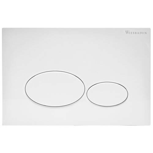 Wiesbaden X32 drukplaat voor inbouwreservoir | Glans wit Wiesbaden Wiesbaden X32 drukplaat voor inbouwreservoir | Glans wit