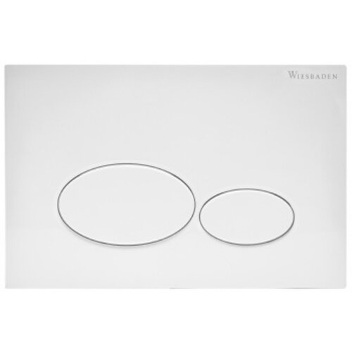 Wiesbaden X32 drukplaat voor inbouwreservoir | Glans wit Wiesbaden Wiesbaden X32 drukplaat voor inbouwreservoir | Glans wit