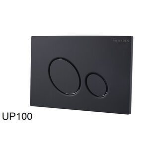 Wiesbaden Wiesbaden X10 drukplaat voor inbouwreservoir | Mat zwart Wiesbaden X10 drukplaat voor inbouwreservoir | Mat zwart