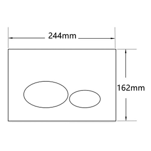 Wiesbaden X32 Metal drukplaat voor inbouwreservoir | Mat wit Wiesbaden Wiesbaden X32 Metal drukplaat voor inbouwreservoir | Mat wit
