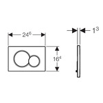 Geberit Geberit Geberit Sigma-01 drukplaat wit