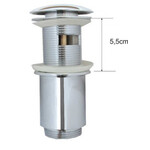 Wiesbaden luxe clickwaste 5/4 hoog model | Chroom Wiesbaden Wiesbaden luxe clickwaste 5/4 hoog model | Chroom