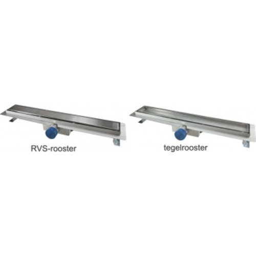 Wiesbaden tegelrooster voor douchegoot 90 x 7cm RVS Wiesbaden Wiesbaden tegelrooster voor douchegoot 90 x 7cm RVS