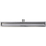 Wiesbaden douchegoot met tegelrooster en flens 90 x 7cm RVS Wiesbaden Wiesbaden douchegoot met tegelrooster en flens 90 x 7cm RVS