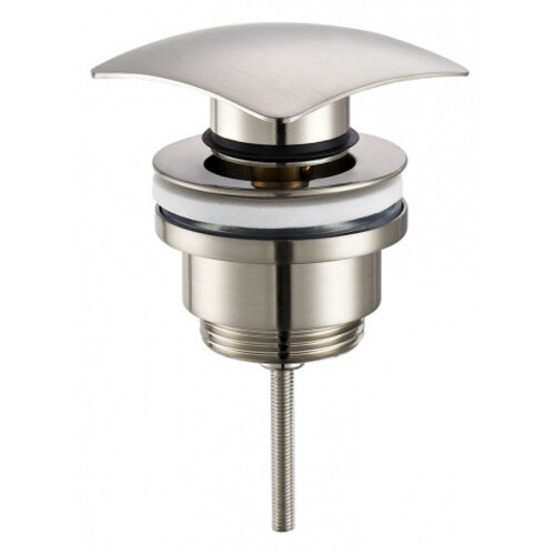 Wiesbaden luxe vierkante clickwaste 5/4'' | Geborsteld staal Wiesbaden Wiesbaden luxe vierkante clickwaste 5/4'' | Geborsteld staal