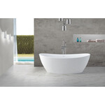 Wiesbaden Eva Solid Surface vrijstaand bad type 178x84x64cm | Mat wit Wiesbaden Wiesbaden Eva Solid Surface vrijstaand bad type 178x84x64cm | Mat wit