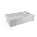 Wiesbaden Solid surface fontein rechts 40 x 22 x 10cm | Mat wit Wiesbaden Wiesbaden Solid surface fontein rechts 40 x 22 x 10cm | Mat wit