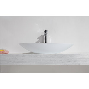 Wiesbaden Wiesbaden Kim waskom ovaal 59x35x11cm solid surface | Mat wit Wiesbaden Kim waskom ovaal 59x35x11cm solid surface | Mat wit