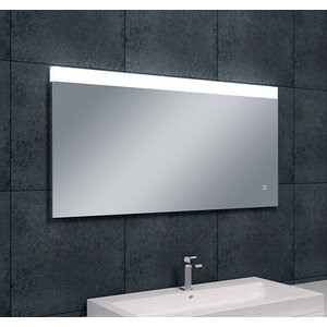 Wiesbaden Single spiegel rechthoek met LED, dimbaar en spiegelverwarming 120x60cm