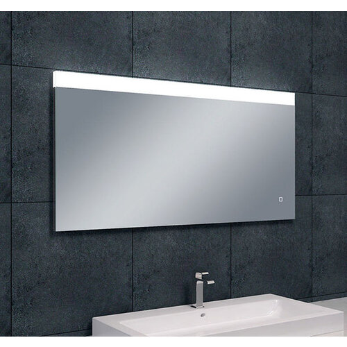 Wiesbaden Single spiegel rechthoek met LED, dimbaar en spiegelverwarming 120 x 60cm Wiesbaden Wiesbaden Single spiegel rechthoek met LED, dimbaar en spiegelverwarming 120 x 60cm