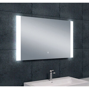 Wiesbaden Sunny spiegel rechthoek met LED, dimbaar en spiegelverwarming 100x60cm