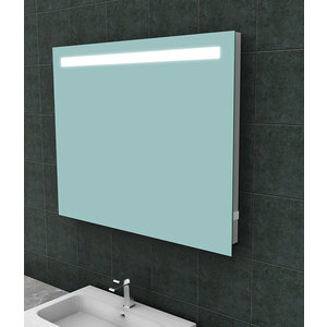 Wiesbaden Tigris spiegel rechthoek met LED en stopcontact 100x80cm