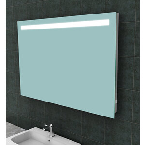 Wiesbaden Tigris spiegel rechthoek met LED en stopcontact 120x80cm