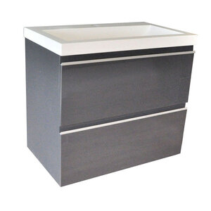 Wiesbaden Wiesbaden onderkast 60cmx36cm zonder wastafel | Glans grijs Wiesbaden onderkast 60cmx36cm zonder wastafel | Glans grijs