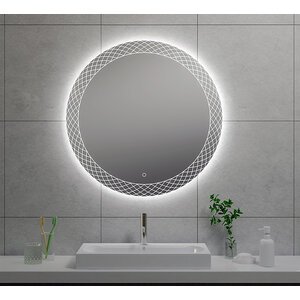 Wiesbaden Deco spiegel rond met LED dimbaar 80cm