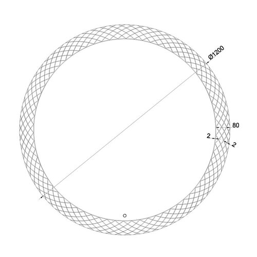 Wiesbaden Deco spiegel rond met LED, dimbaar 120cm Wiesbaden Wiesbaden Deco spiegel rond met LED, dimbaar 120cm
