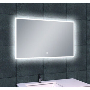 Wiesbaden Quatro spiegel rechthoek met LED dimbaar en spiegelverwarming 100x60cm