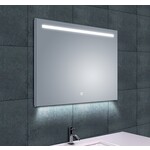 Wiesbaden Ambi one spiegel rechthoek met LED, dimbaar en spiegelverwarming 80 x 60cm Wiesbaden Wiesbaden Ambi one spiegel rechthoek met LED, dimbaar en spiegelverwarming 80 x 60cm
