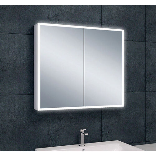 Wiesbaden Wiesbaden Quatro spiegelkast met LED, dimbaar 80 x 70 x 13cm