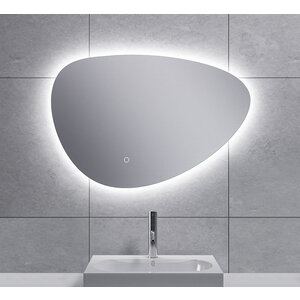 Wiesbaden Uovo spiegel ovaal met LED dimbaar en spiegelverwarming 70cm