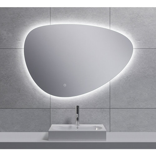 Wiesbaden Wiesbaden Uovo spiegel ovaal met LED, dimbaar en spiegelverwarming 90cm