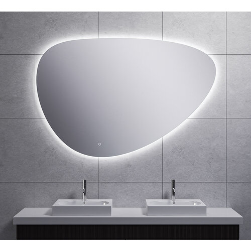 Wiesbaden Wiesbaden Uovo spiegel ovaal met LED, dimbaar en spiegelverwarming 140cm