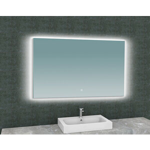 Wiesbaden Soul spiegel rechthoek met LED dimbaar en spiegelverwarming 120x80cm