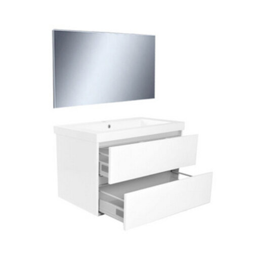 Wiesbaden Vision meubelset (incl. spiegel) 80cm | Wit Wiesbaden Wiesbaden Vision meubelset (incl. spiegel) 80cm | Wit