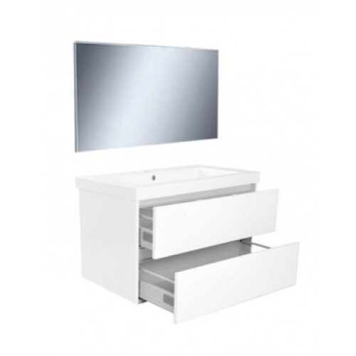 Wiesbaden Vision meubelset (incl. spiegel) 80cm | Wit Wiesbaden Wiesbaden Vision meubelset (incl. spiegel) 80cm | Wit