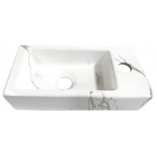 Wiesbaden One Pack Mini-Rhea rechts fontein 360x180x90 Carrara Wiesbaden Wiesbaden One Pack Mini-Rhea rechts fontein 360x180x90 Carrara