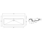 Wiesbaden Wiesbaden Kera wastafel enkel zonder kraangat 100x46x5cm keramiek | Glans wit